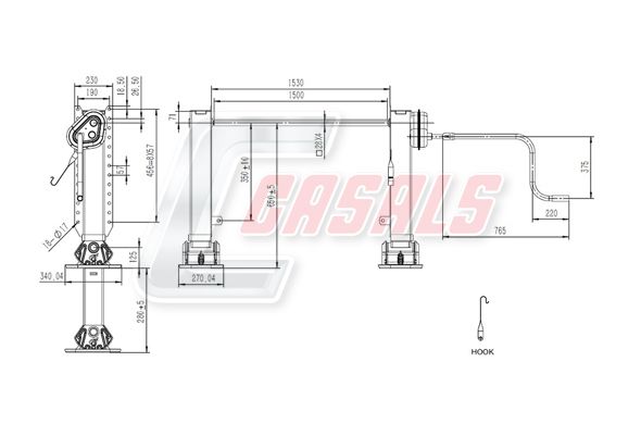 CASALS ST503 Parking Support, trailer