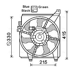 AVA QUALITY COOLING ventilátor, motorhűtés HY7534