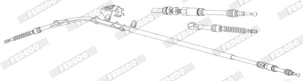 FERODO Trekkabel, parkeerrem FHB432942