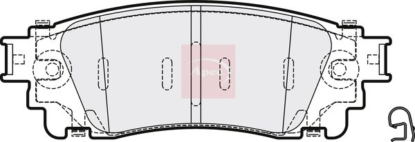 APEC Brake Pad Set, disc brake PAD2066