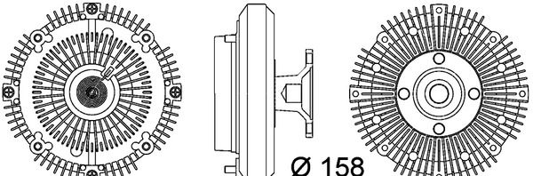 MAHLE CFC 109 000P Clutch, radiator fan