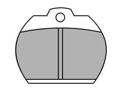 DELPHI LP119 Brake Pad Set, disc brake