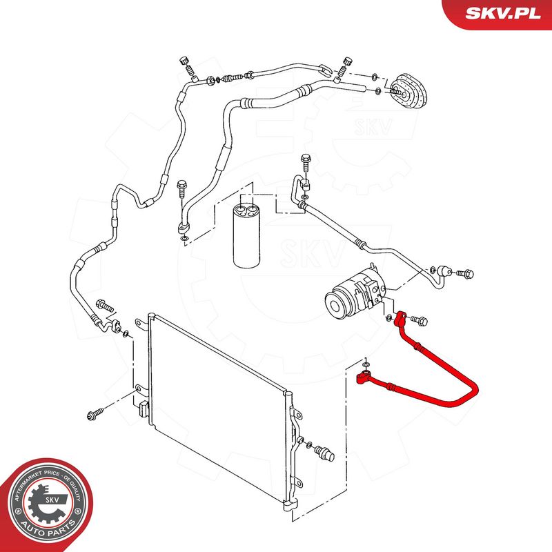 ESEN SKV 87SKV827 High-pressure Line, air conditioning