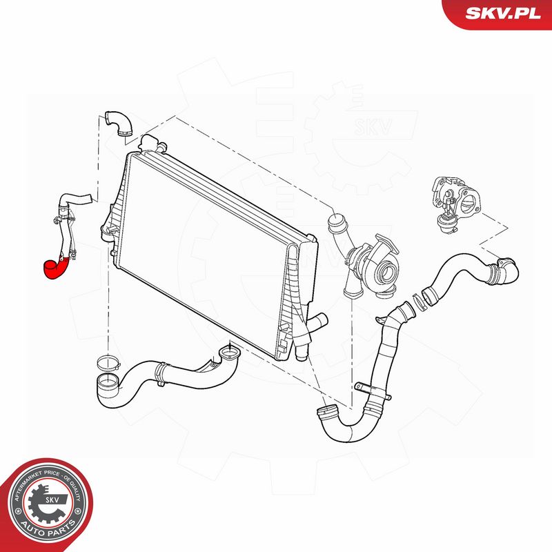 ESEN SKV 43SKV186 Charge Air Hose