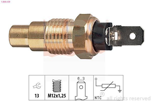 Sensor, temperatura del refrigerante