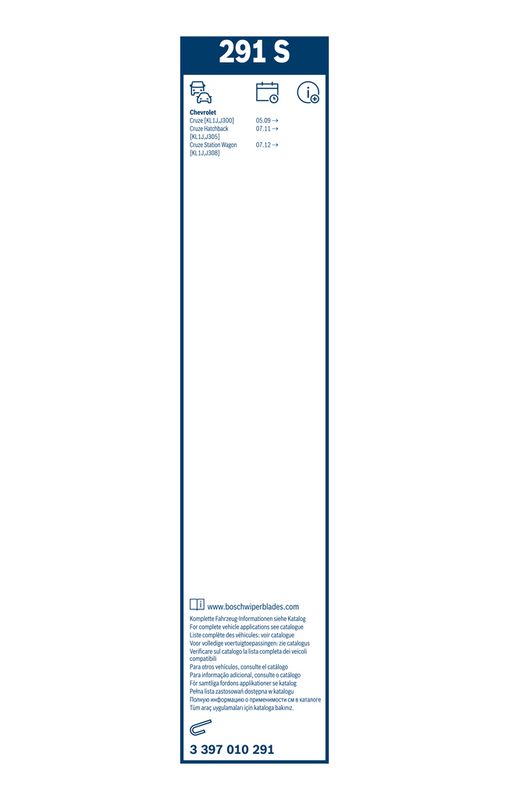BOSCH 3 397 010 291 Wiper Blade