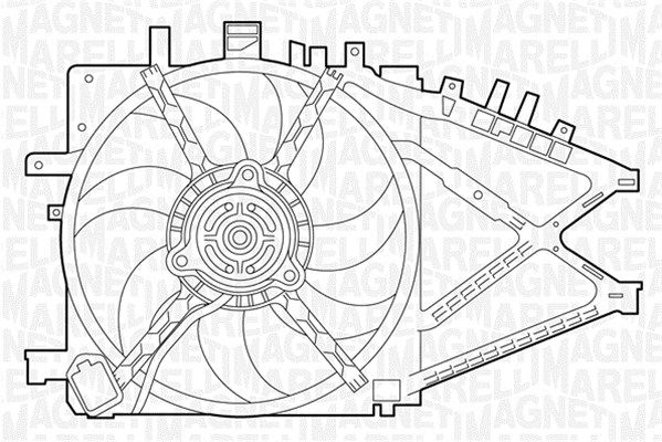 MAGNETI MARELLI ventilátor, motorhűtés 069422338010