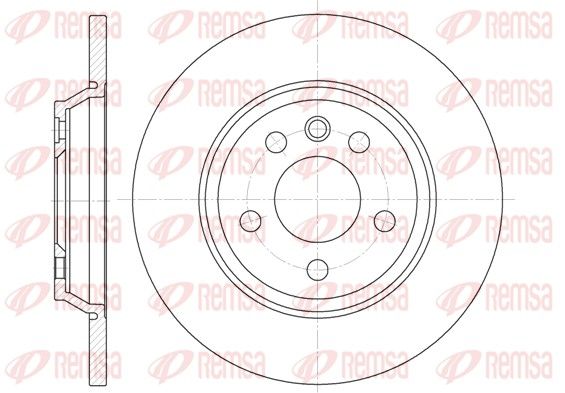 REMSA диск гальмівний задній Volkswagen T4, Sharan 00- SEAT FORD 294*13,5