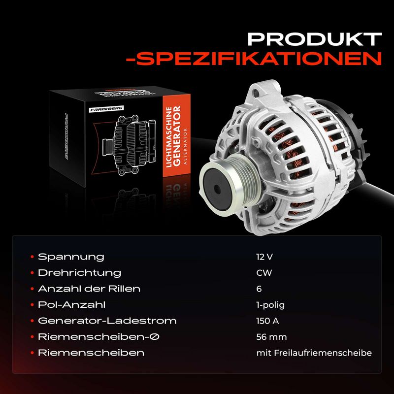 Frankberg 5481FB0001709 Alternator