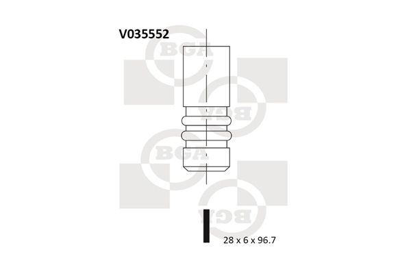 Випускний клапан, Bg Automotive V035552