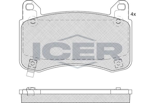 ANDEL 182404 - Brake Pad Set, disc brake