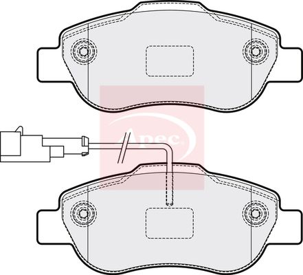 APEC Brake Pad Set, disc brake PAD2156