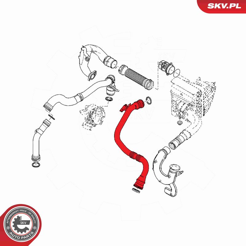 ESEN SKV 54SKV408 Charge Air Hose