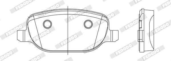 FERODO FDB1796 Brake Pad Set, disc brake