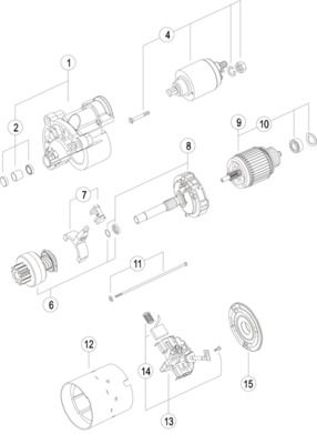 MAHLE önindító MS 455