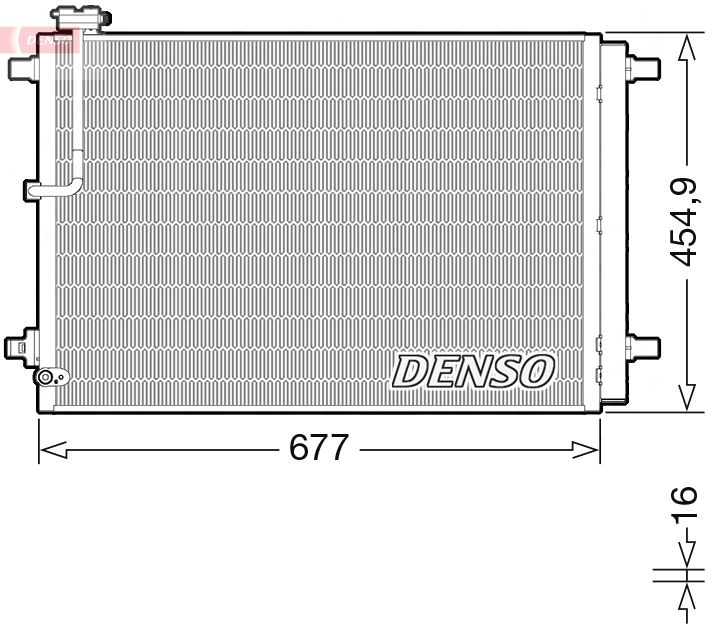 DENSO kondenzátor, klíma DCN02046