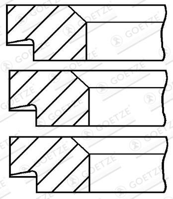 Jeu+segments+pistons GOETZE ENGINE 08-177400-00
