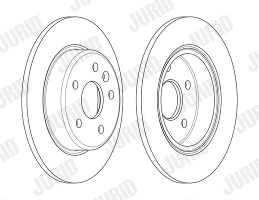 Гальмівний диск, Jurid 563143JC
