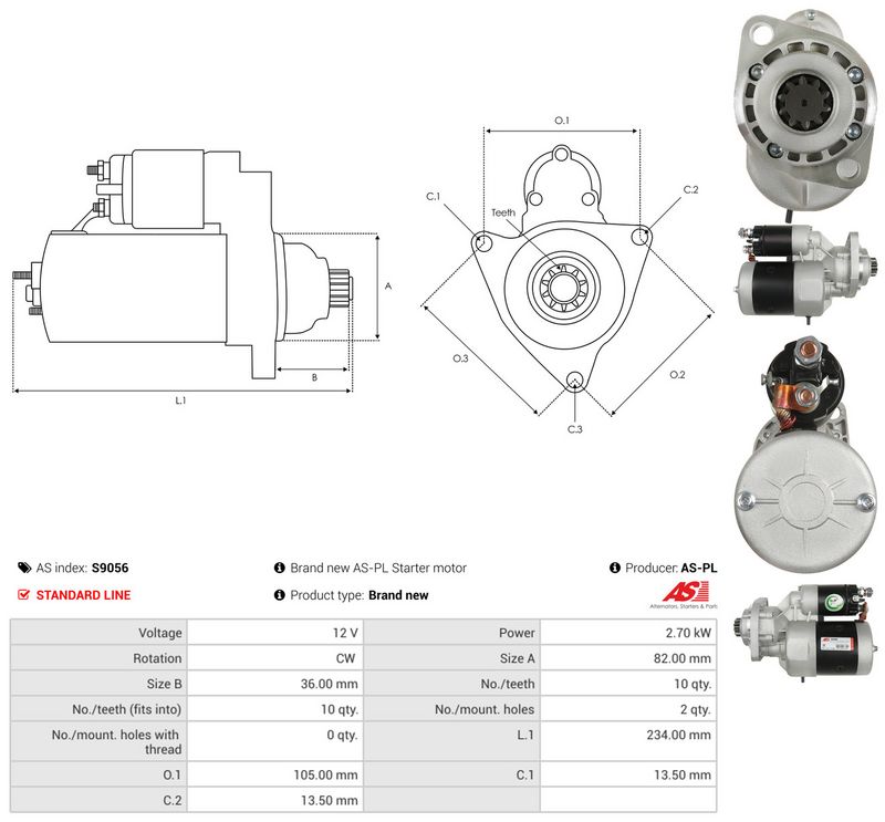 Starter, AS-PL S9056
