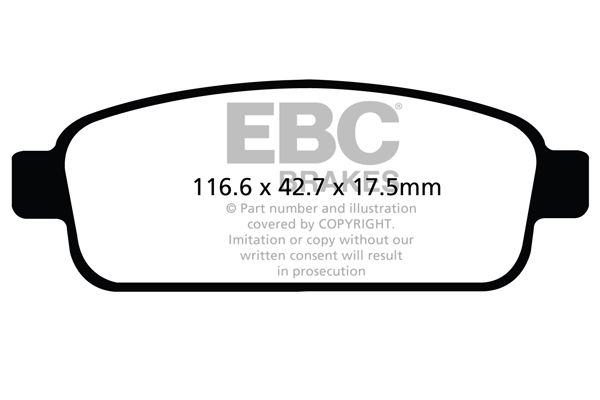 EBC Brakes fékbetétkészlet, tárcsafék DP22066