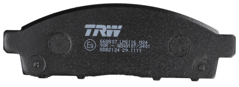 TRW GDB2124 Brake Pad Set, disc brake