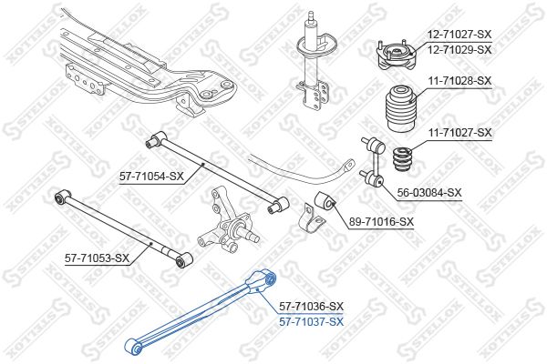 STELLOX 57-71037-SX Rod/Strut, wheel suspension
