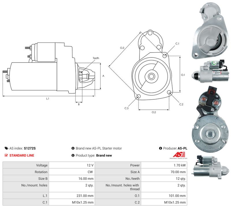 AS-PL S1272S Starter