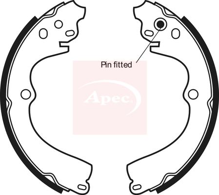 APEC Brake Shoe Set SHU509