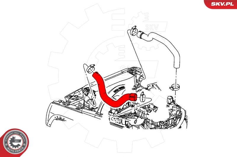 ESEN SKV 43SKV195 Charge Air Hose