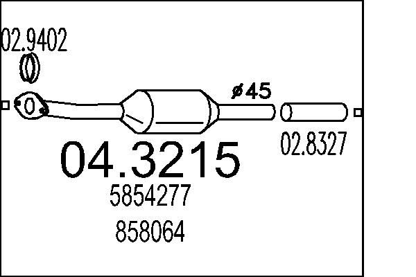 MTS katalizátor 04.3215