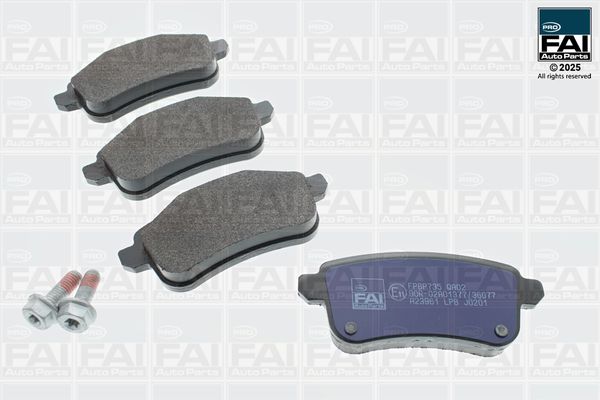 FAI AutoParts Комплект тормозных колодок, дисковый тормоз