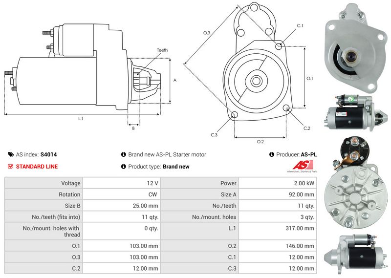 AS-PL S4014 Starter