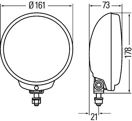 Фара дальнього світла, Hella 1F6010952-011