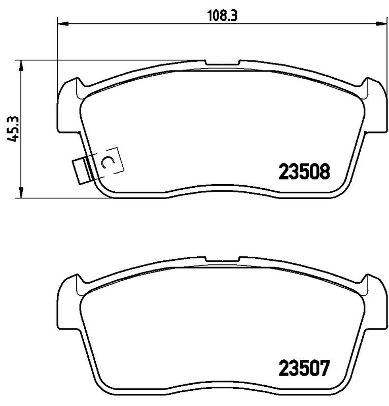 BREMBO P79020 Brake Pad Set, disc brake