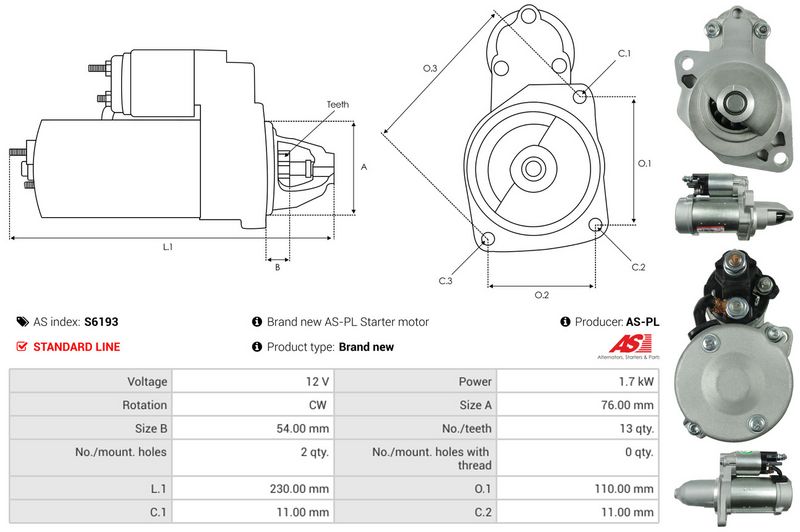 AS-PL S6193 Starter