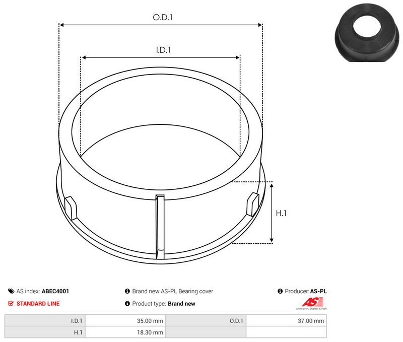 Kaitsekate, generaator, AS-PL ABEC4001