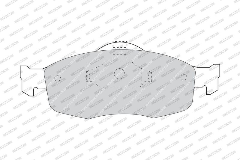 Plaquettes+de+frein+à+disque FERODO FDB884