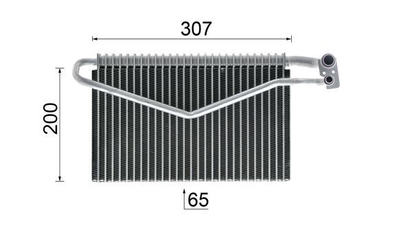 MAHLE AE 67 000P Evaporator, air conditioning