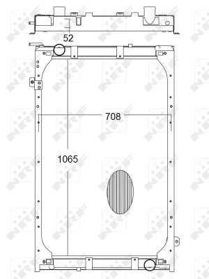 NRF 50193 Radiator, engine cooling