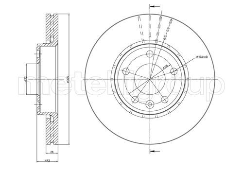 METELLI 23-0798 Brake Disc