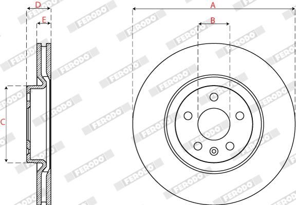 FERODO DDF2693C Brake Disc