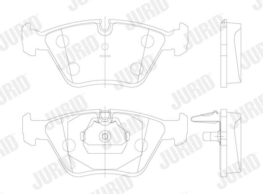 JURID 571880J Brake Pad Set, disc brake