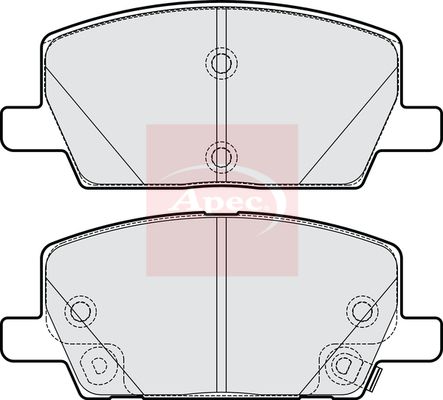 APEC Brake Pad Set, disc brake PAD2242