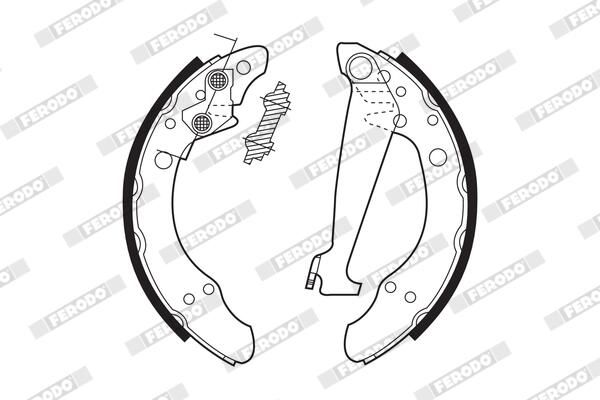 FERODO FSB408 Brake Shoe Set