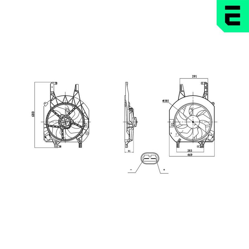 ERA ventilátor, motorhűtés 352154