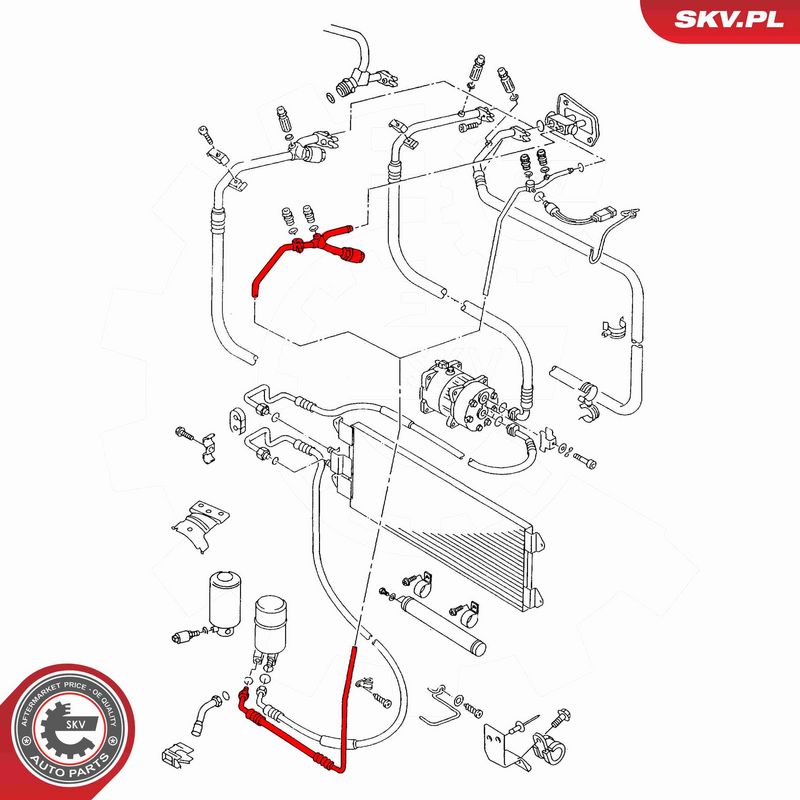 ESEN SKV 54SKV732 High/Low-pressure Line, air conditioning