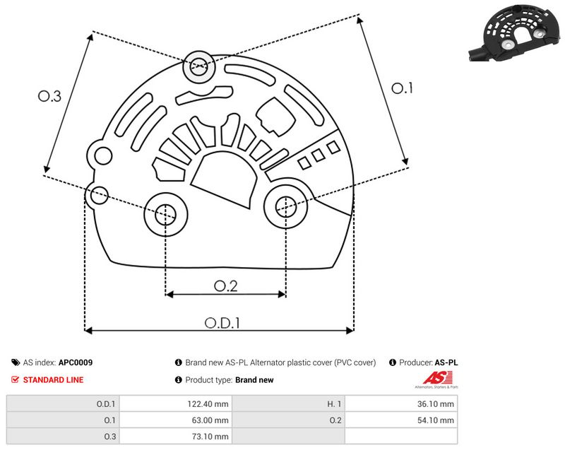 Kaitsekate, generaator, AS-PL APC0009