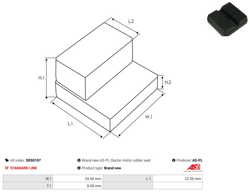 AS-PL SRS0107 Repair Kit, starter