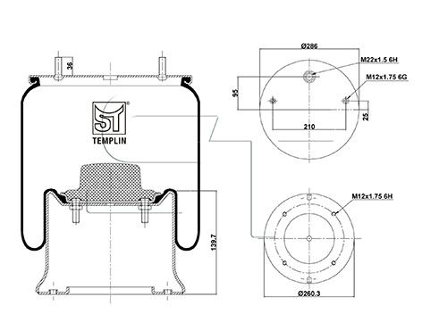 Mech, pneumatické odpružení 04.060.6206.830
