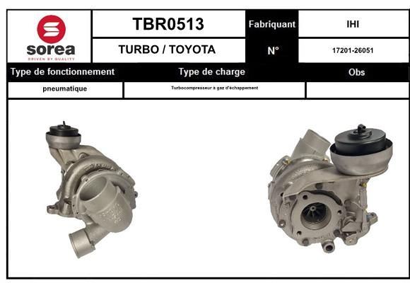 Compresor,sistem de supraalimentare TBR0512 EAI